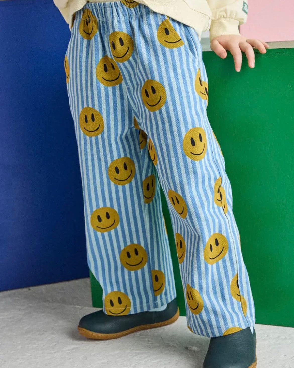 Striped Smiley Jean