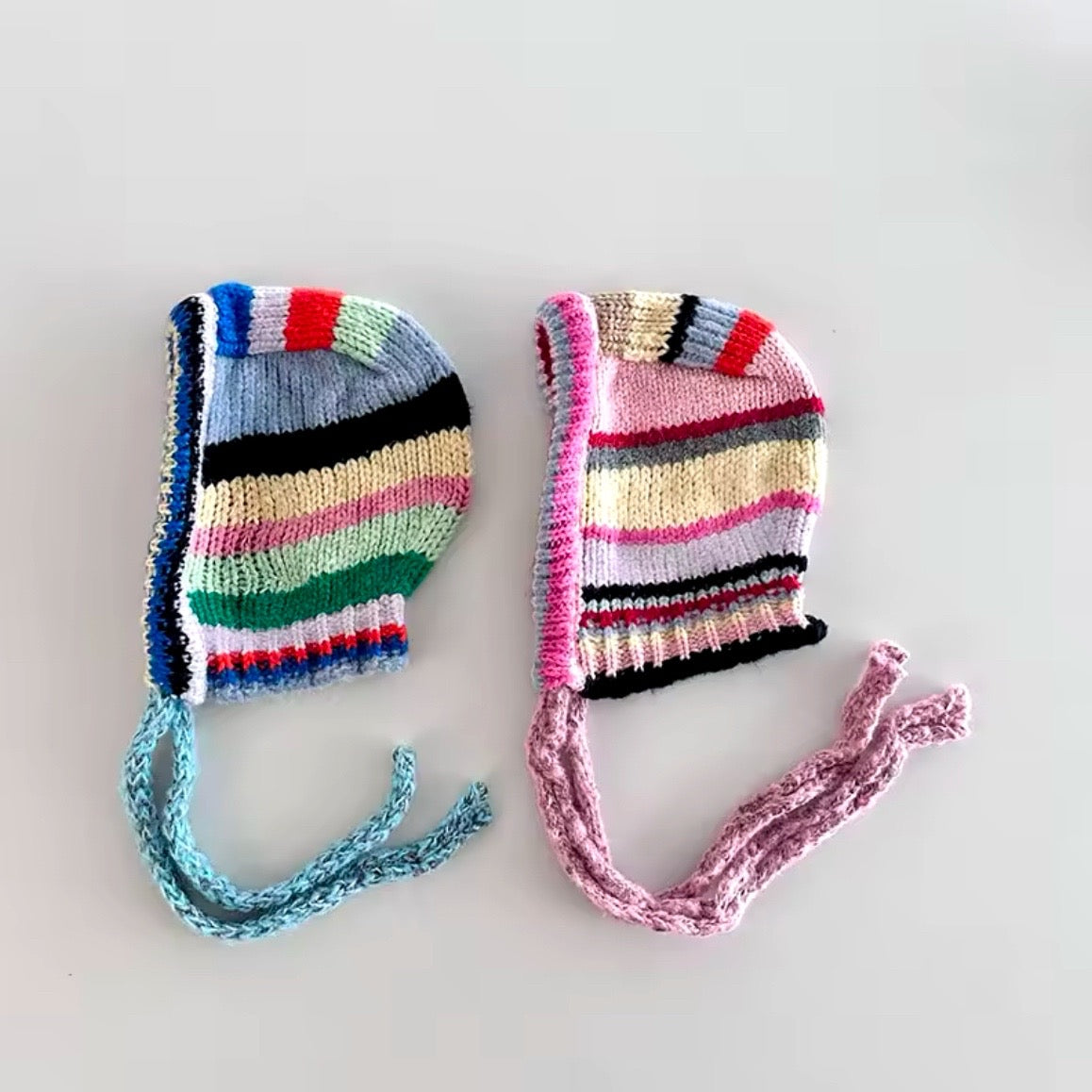 Stripe Knit Bonnet