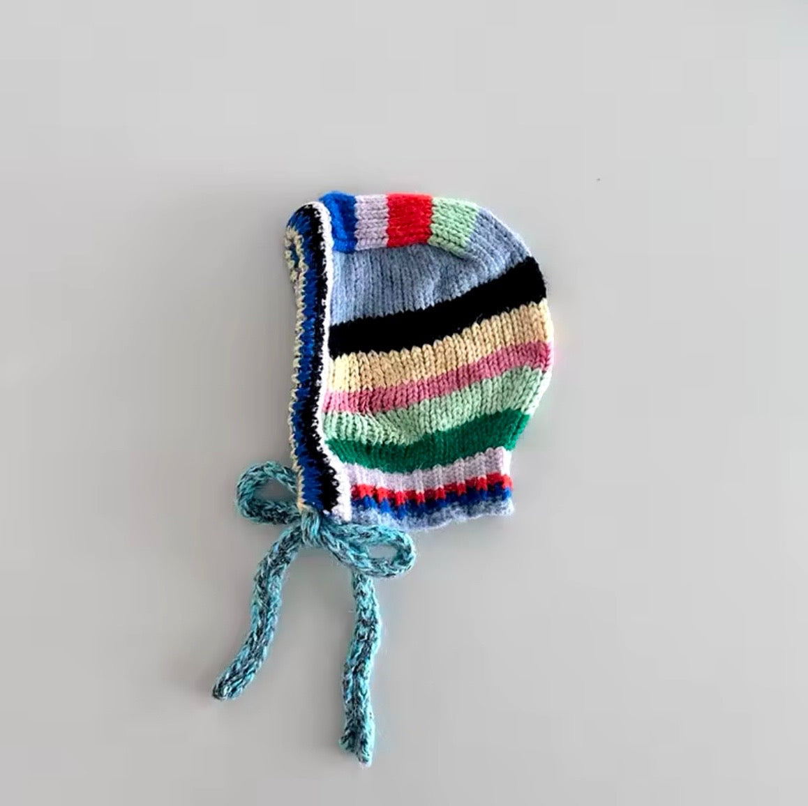 Stripe Knit Bonnet