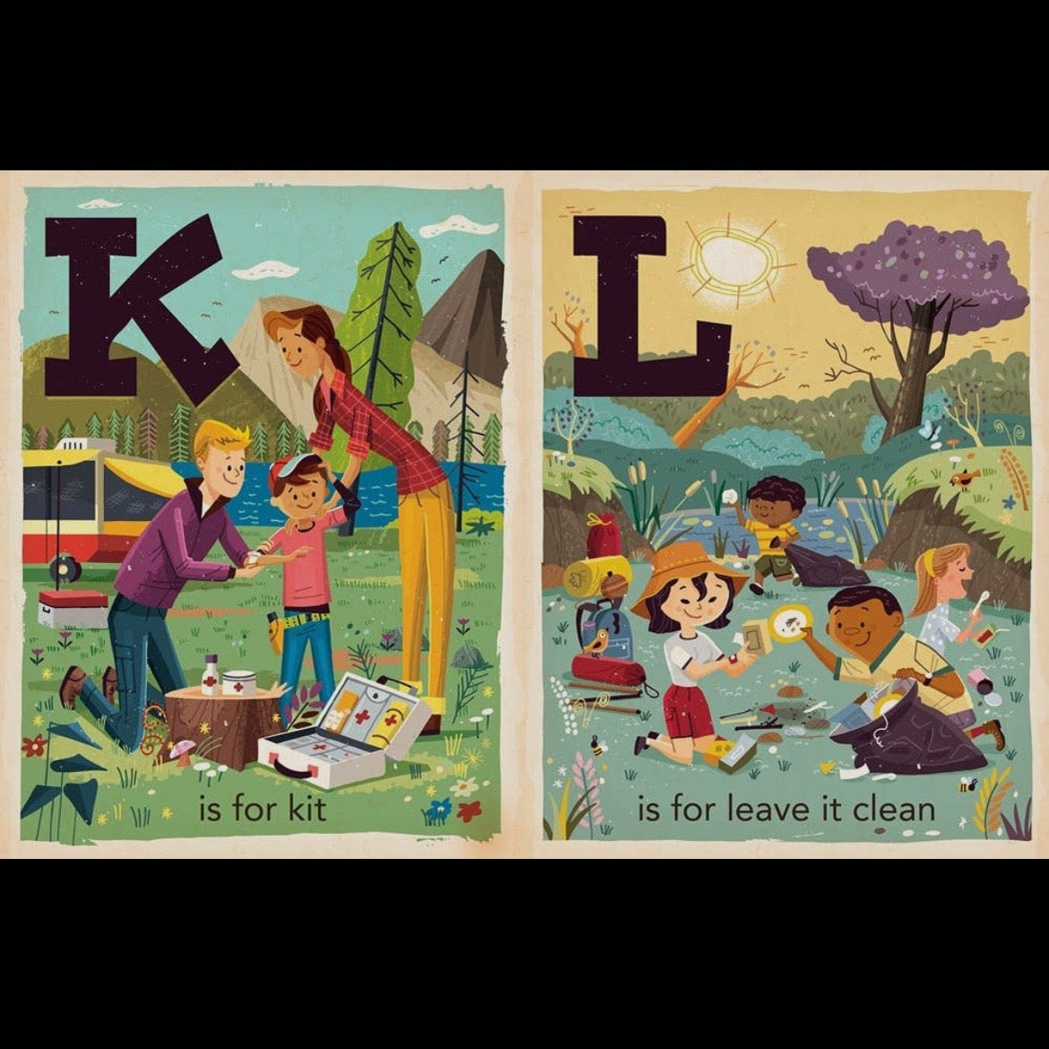 C Is For Camping: A Camping Alphabet Board Book
