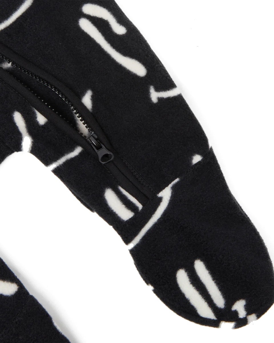 Wavy Grin Polar Fleece Baby Pramsuit