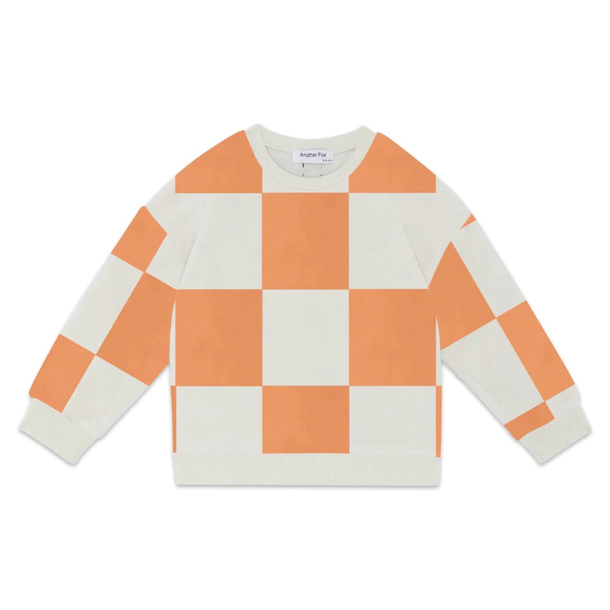 Checkerboard Polar Fleece Sweatshirt