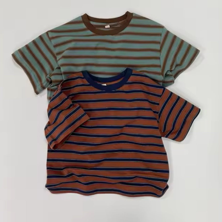 Boxy Striped Short Sleeve Tee