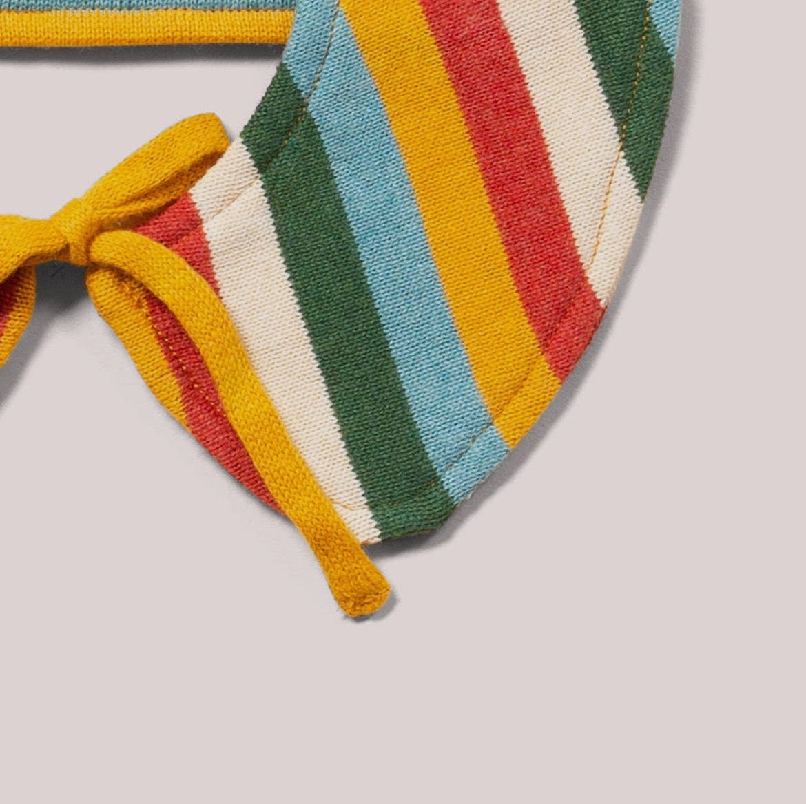 Rainbow Striped Knit Collar