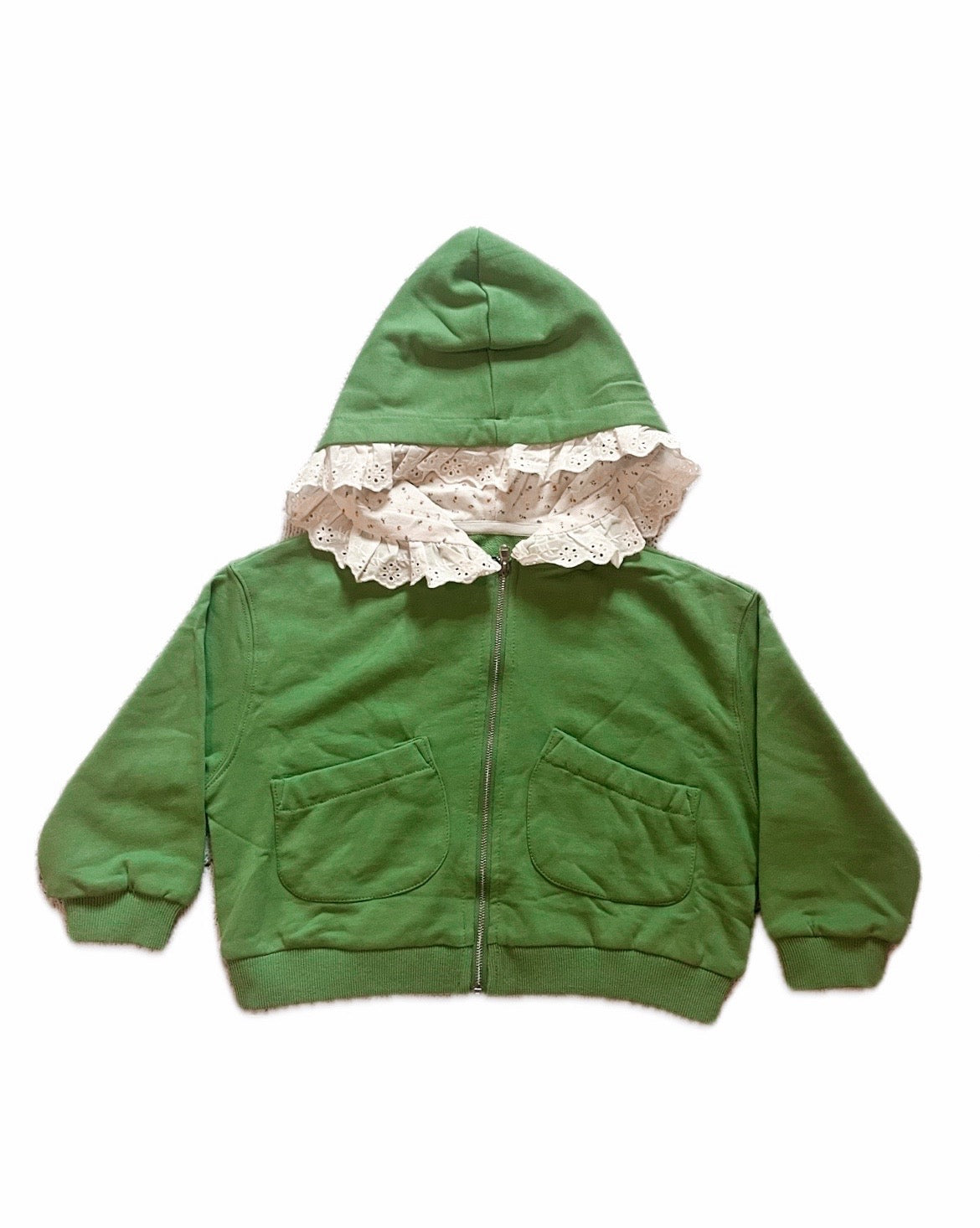 Lace Trim Hoodie