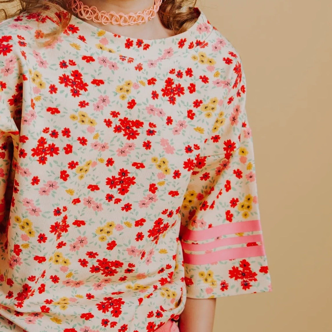 Floral Varsity Tee