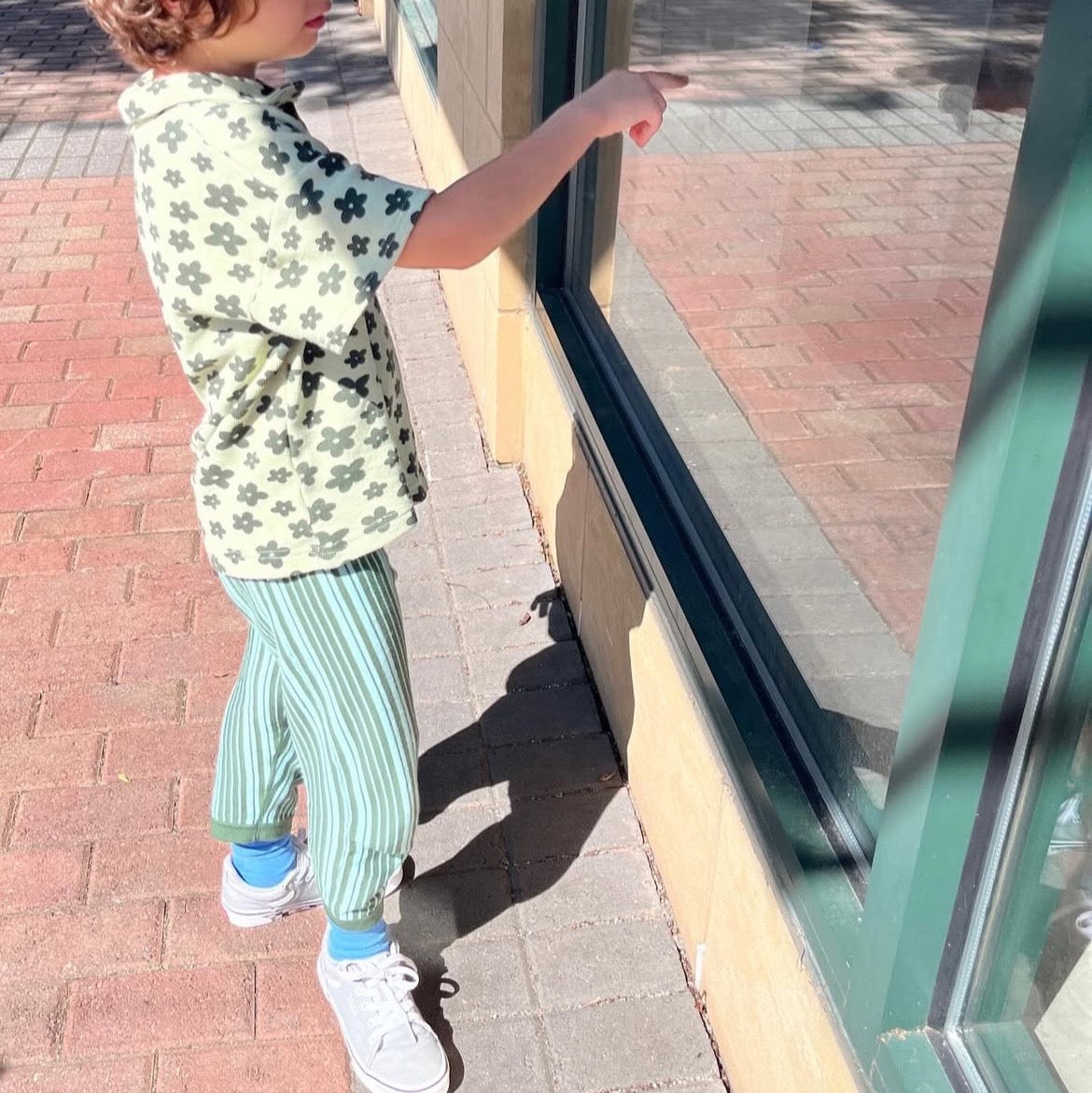 Stripe Cropped Trousers