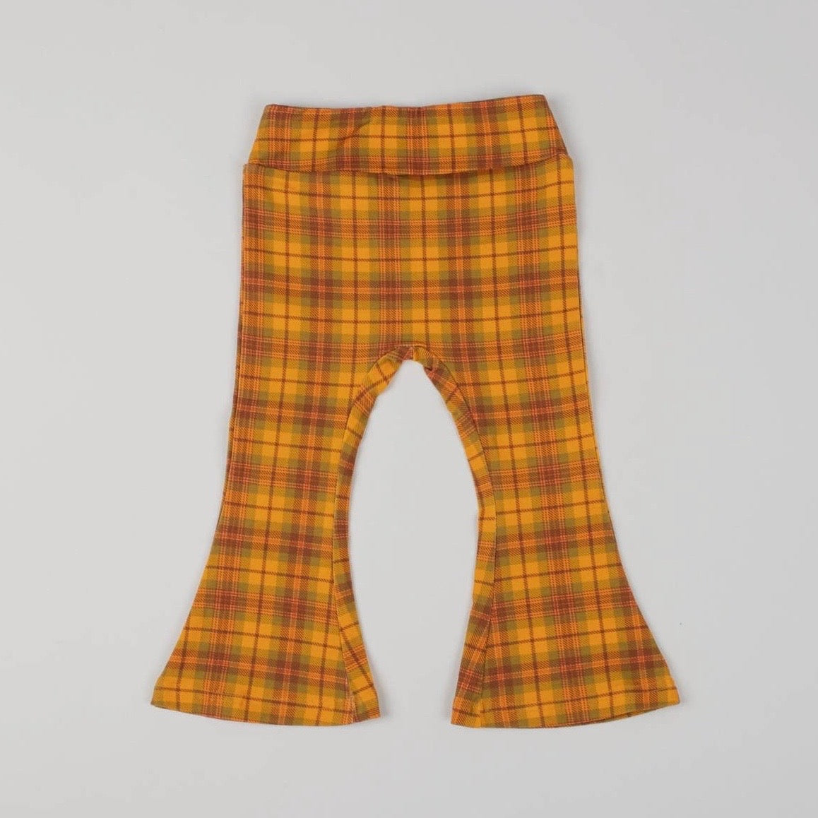 Plaid Flare Pants