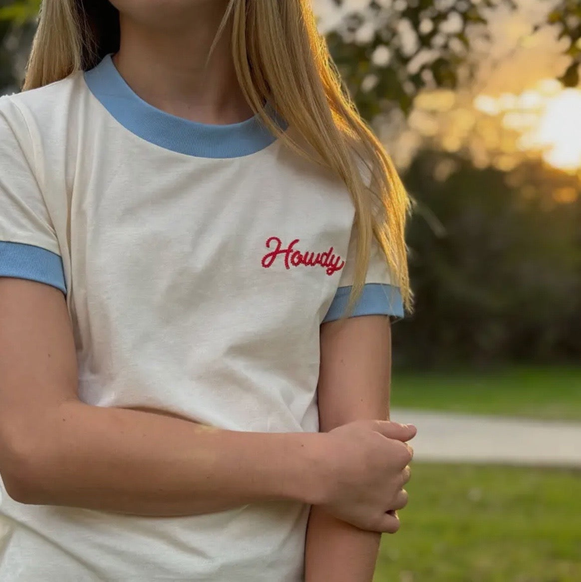 Howdy Ringer Tee
