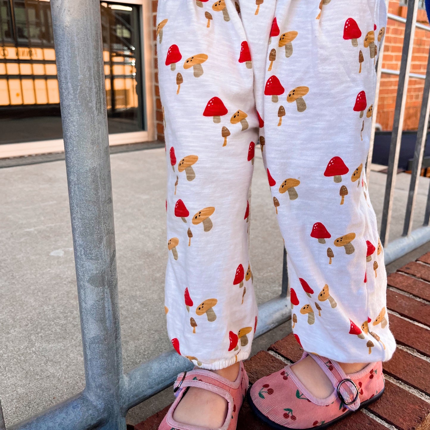Mushroom Smocked Jumpsuit