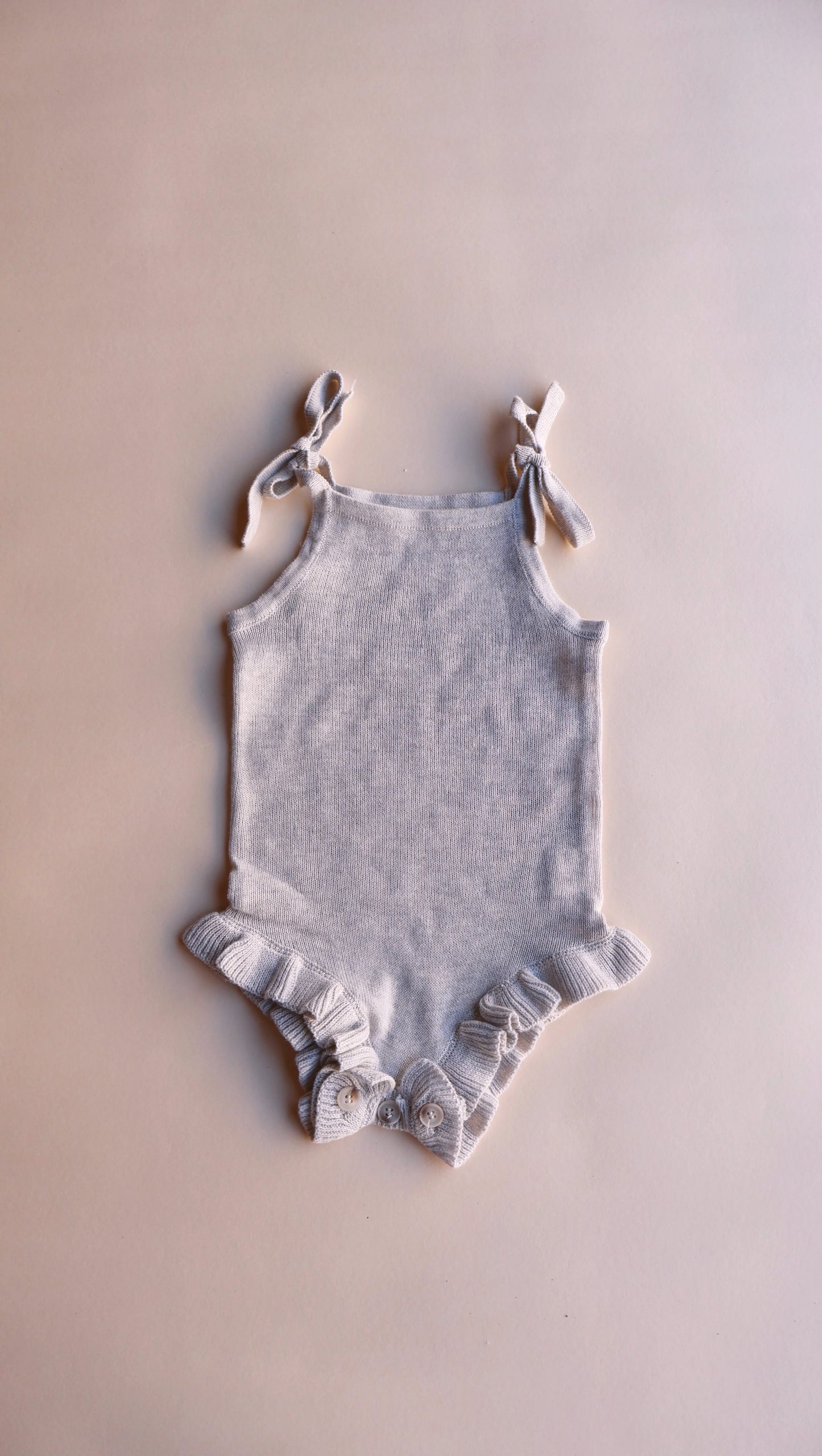 Ruffle Knit Onesie