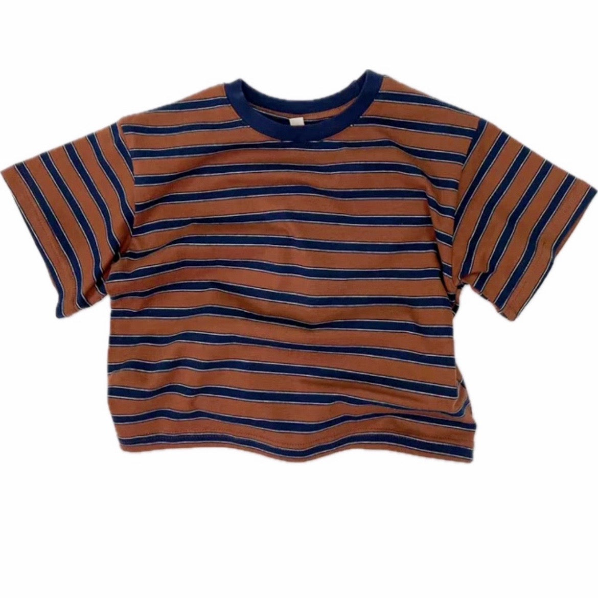 Boxy Striped Short Sleeve Tee