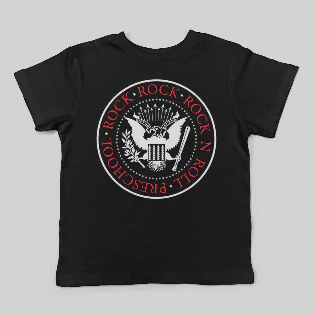 Rock N Roll Preschool Graphic Print Tee