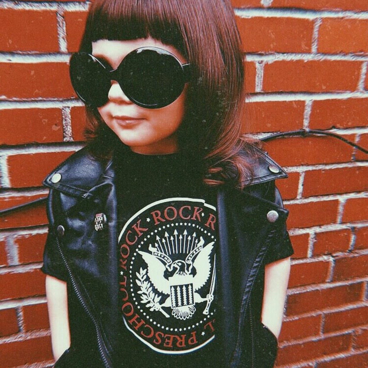 Rock N Roll Preschool Graphic Print Tee