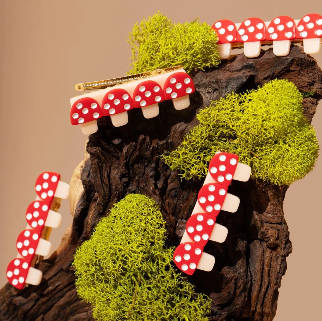 Mushroom Hair Clip