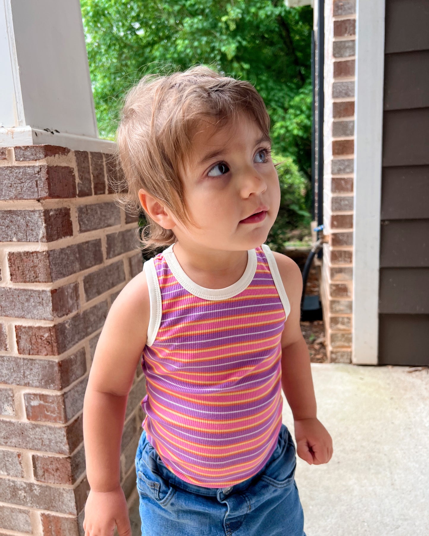 Bright Stripe Retro Tank