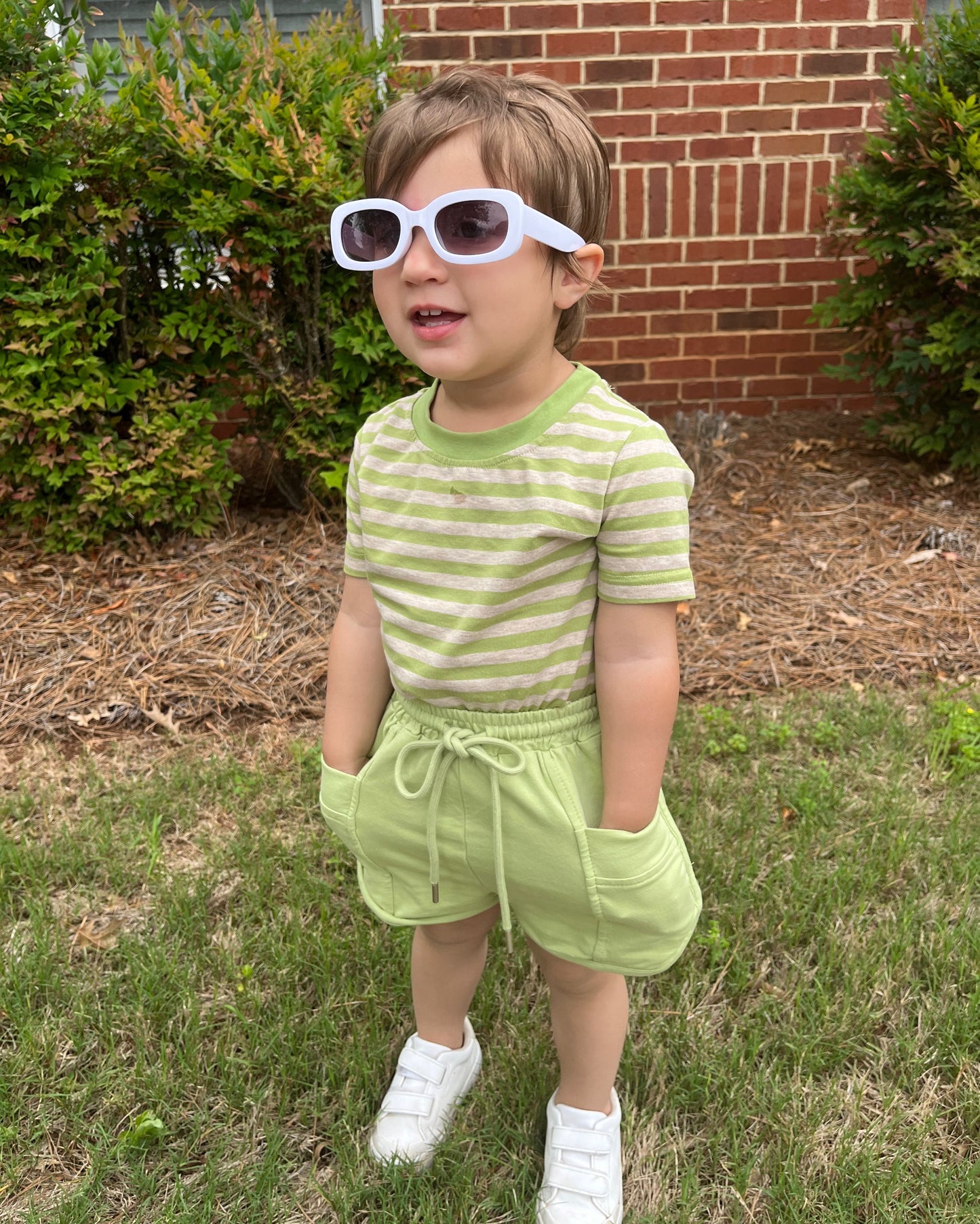 Lime Stripe Tee