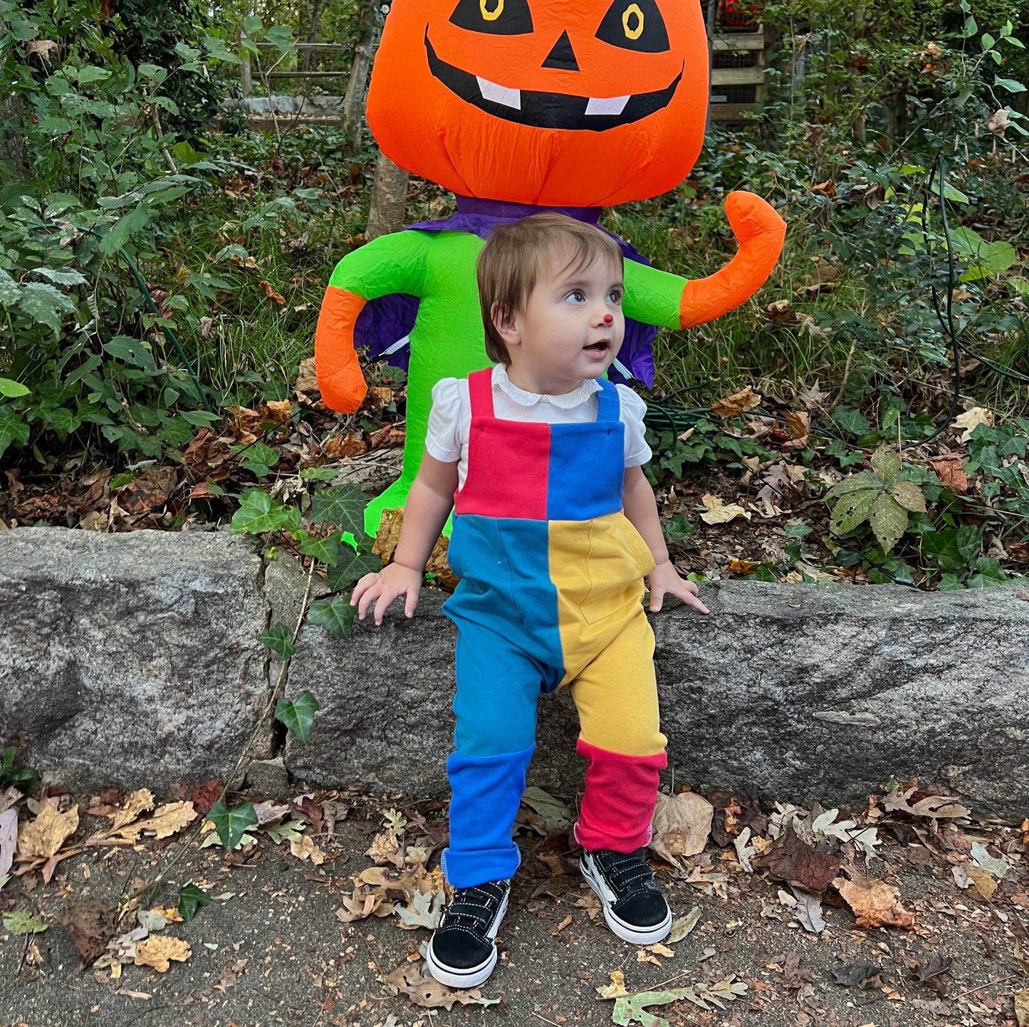 Cartoon Colorblock Jumpsuit