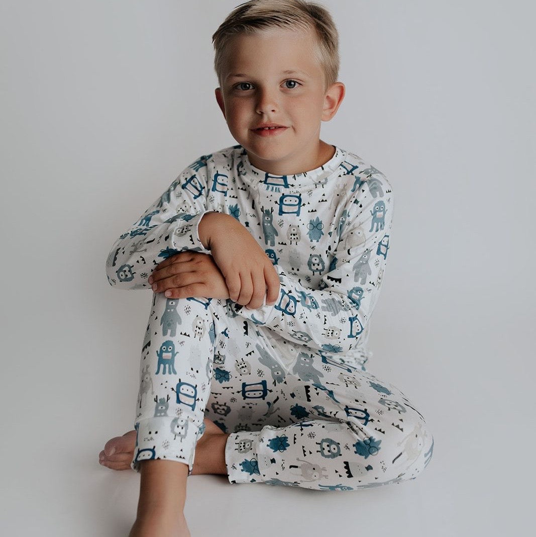 Halloween Pajamas - Blue Monster