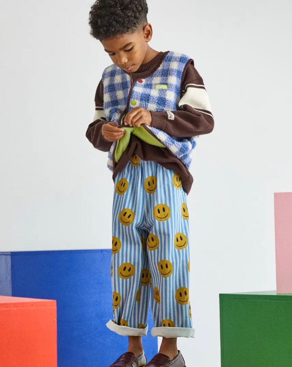 Striped Smiley Jean