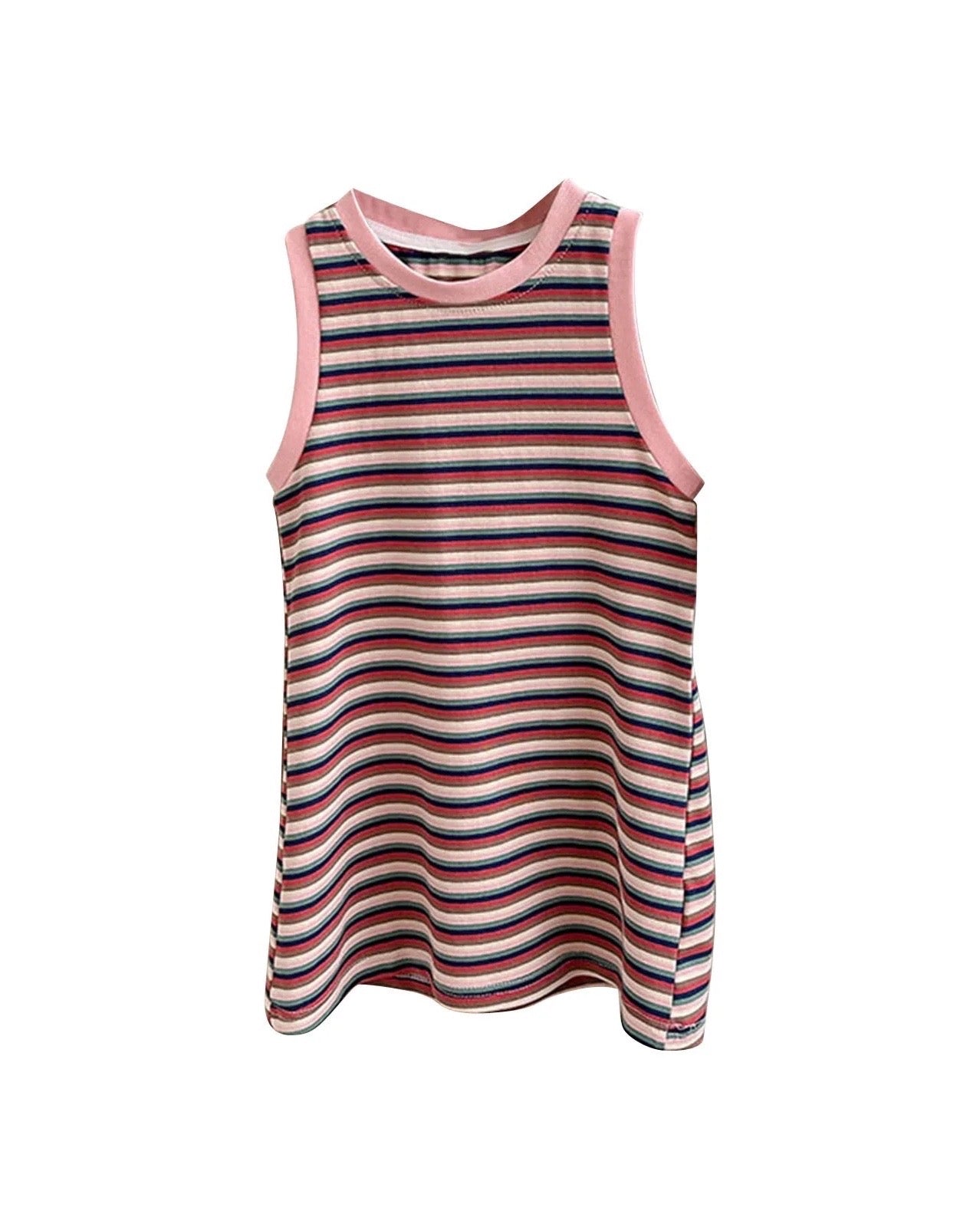 Retro Stripe T-Shirt Dress