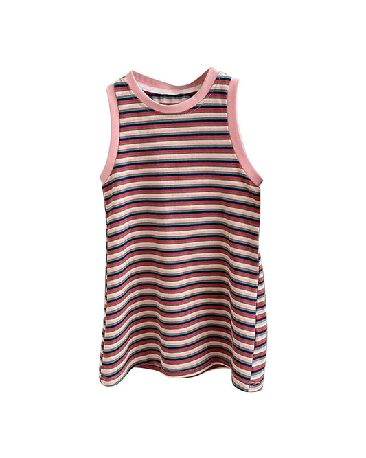 Retro Stripe T-Shirt Dress