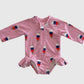 Skipper Rashguard Swimsuit - Pink Ice Cream - UPF 50+