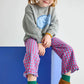 Magenta Gingham Ruffle Pant