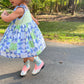 Upcycled Sundress - Rose/Gingham - 3 Years