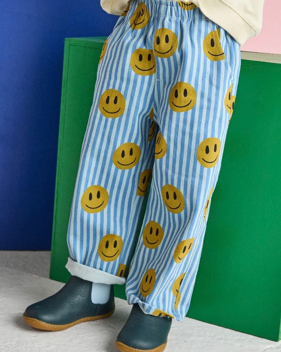 Striped Smiley Jean