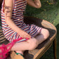 Retro Stripe T-Shirt Dress