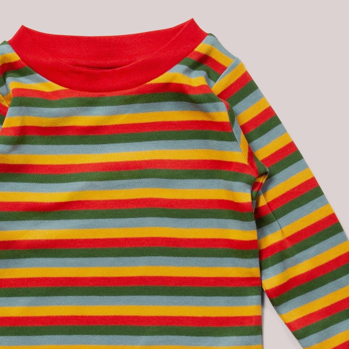 Golden Rainbow Striped Long Sleeve T-Shirt