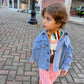 Rainbow Striped Knit Collar