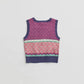 Berry Fair Isle Sweater Vest