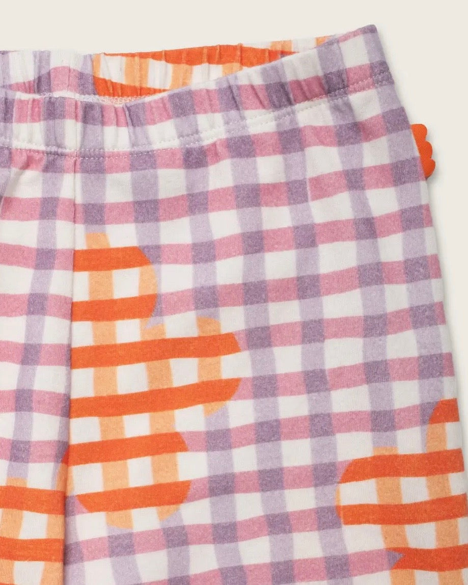 Flower Gingham Bike Short