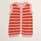 Red Blossom Stripe Jumpsuit