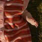 Red Blossom Stripe Jumpsuit