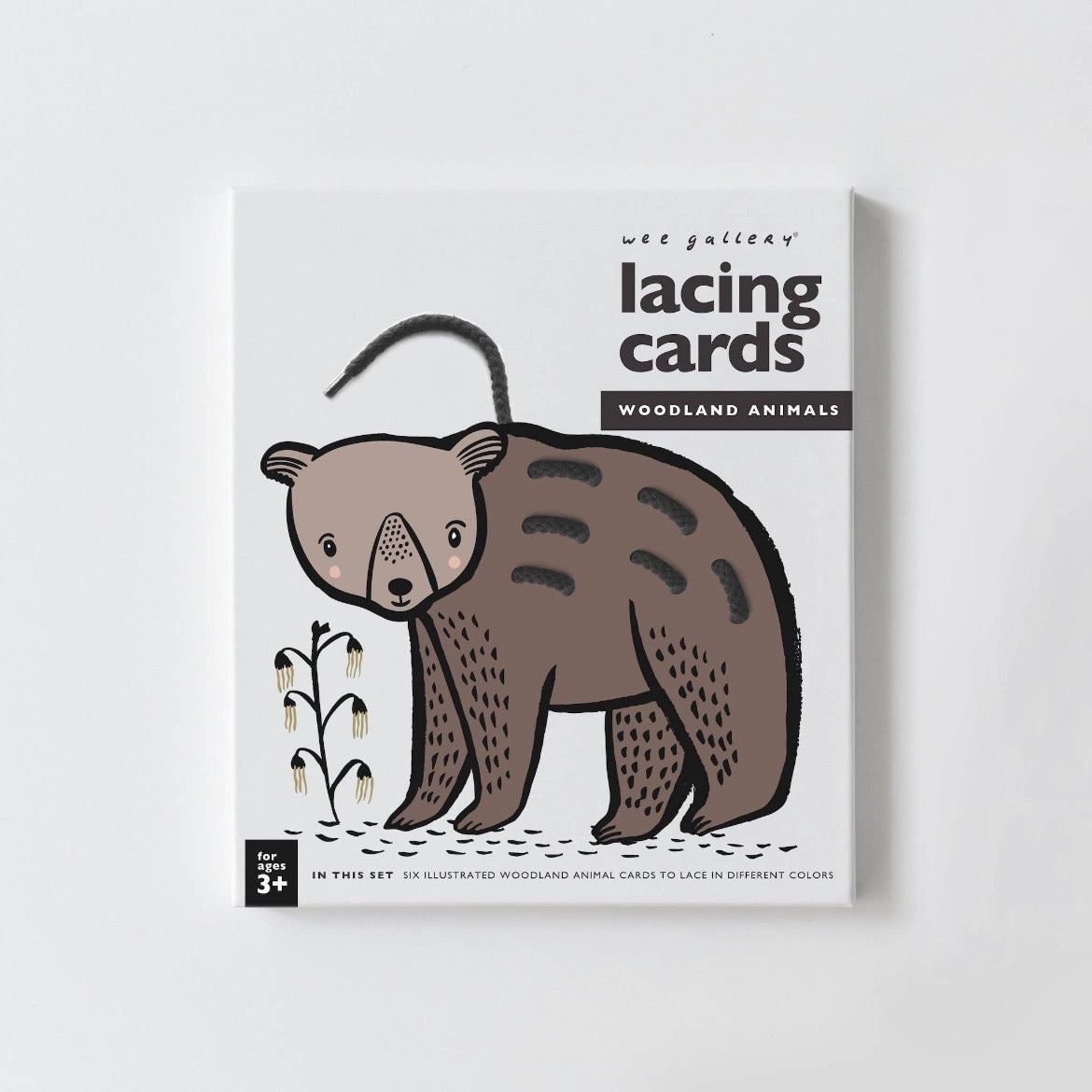 Woodland Animals Lacing Cards