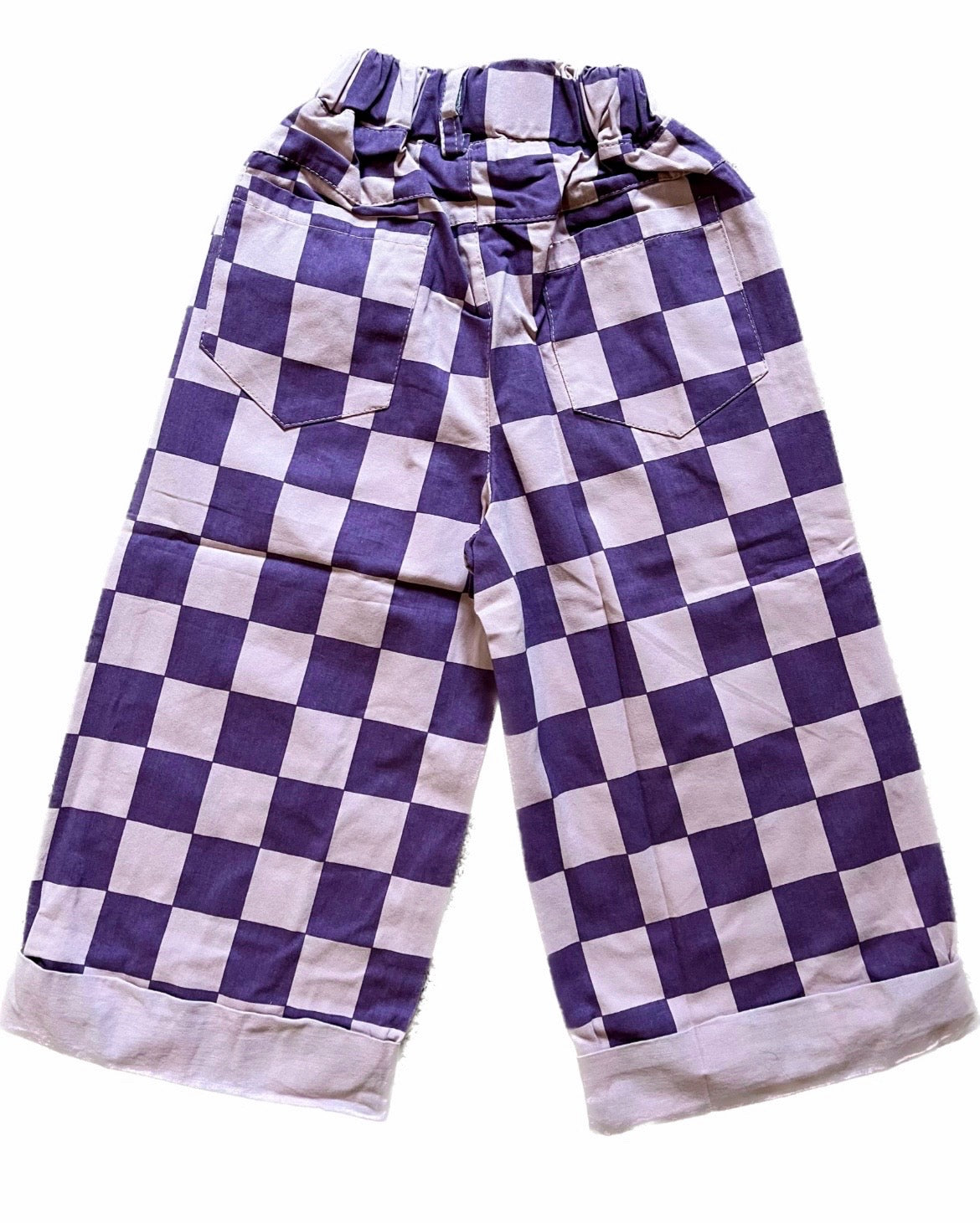 Purple hot sale checkered pants